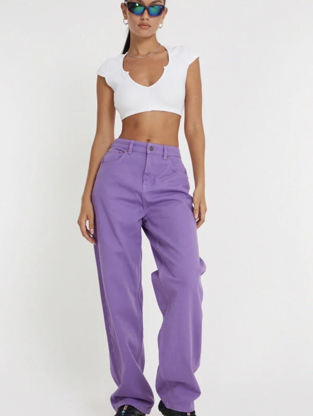 NWT Motel Rocks Parallel Jeans-Purple